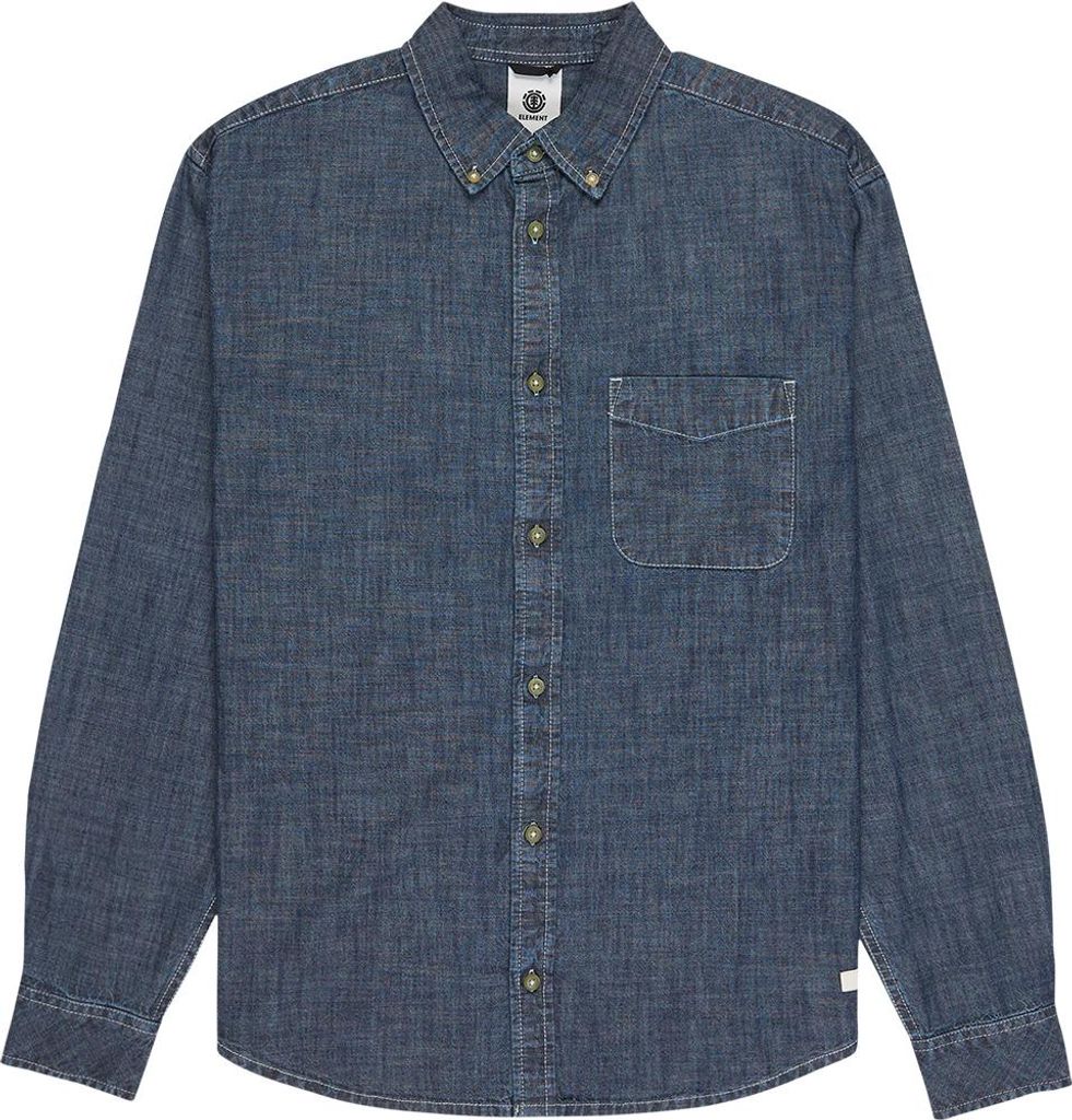Element Shirt ELYWT00192-BHD0 in Dusty Blue - Solid color size small