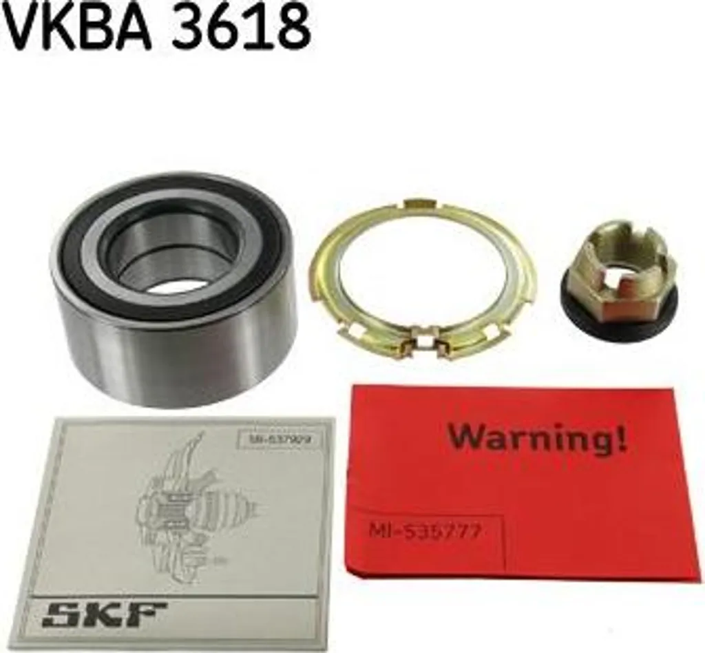 Kit Roulement de Roue SKF VKBA 3618 pour Trafic Vivaro OE 4021000Q0F