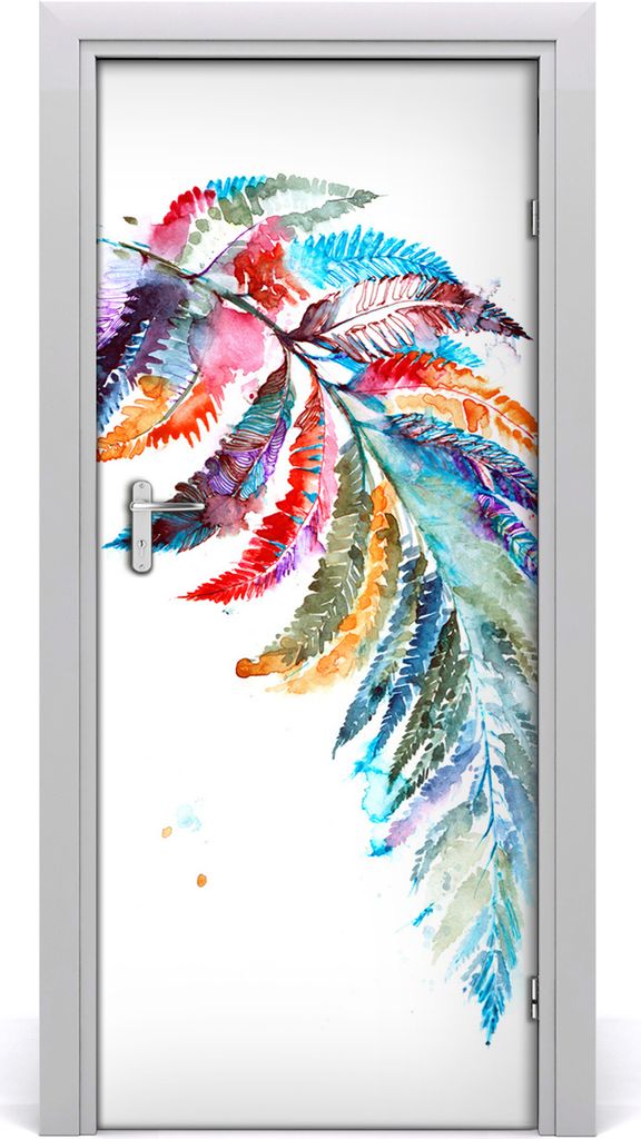 Tulup Türaufkleber 85x205 cm Dekorative Aufkleber Selbstklebend Wasserdichte Tapete Abnehmbar Schlafzimmer Wohnzimmer Wohnkultur - Farbe Farn