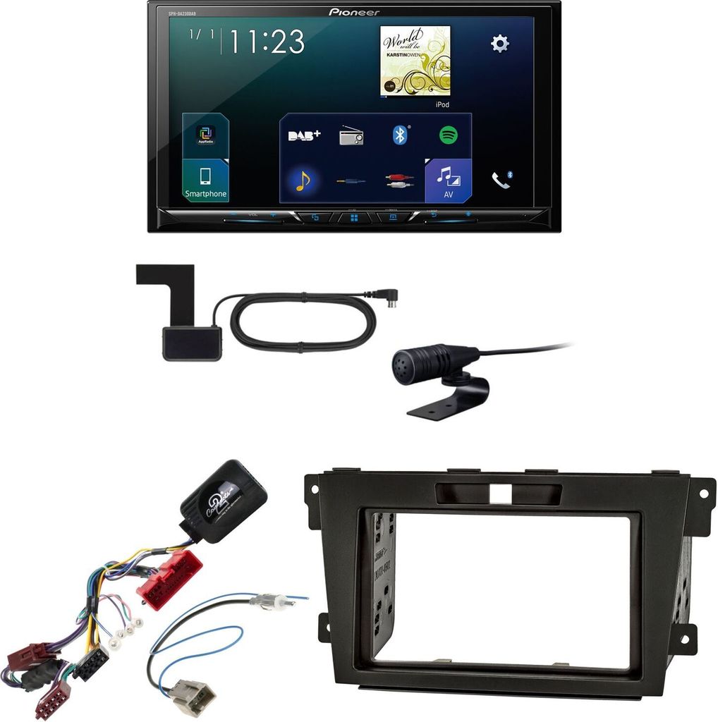 Pioneer SPH-DA230DAB CarPlay Android Auto USB Bluetooth Einbauset für Mazda CX-7
