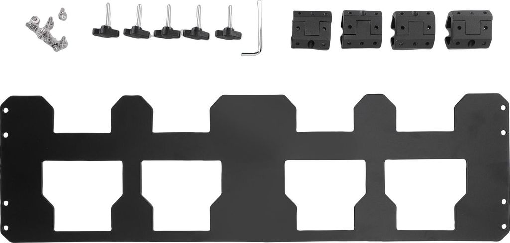 Montageplatte passend für Packout Rolling Tool Box Front oder Rail Organizer Aufbewahrungshalterung aus Aluminiumlegierung