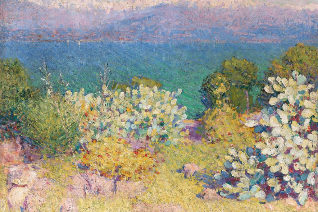 John Peter Russell Kunstdruck Bild - Am Morgen, Die Seealpen Von Antibes, 1890-1891 (80 x 120 cm)