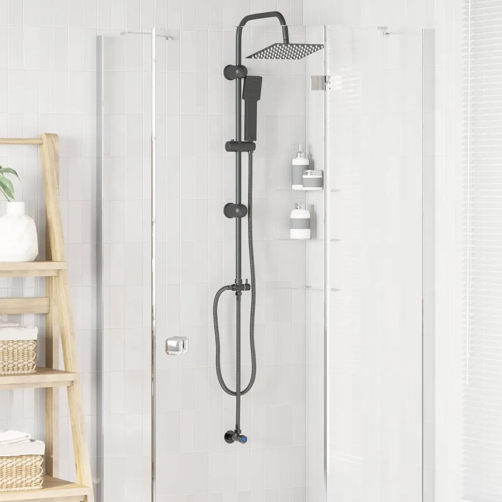 Système de douche pour rénovation salle de bain noir inox 47 x 95 cm - 3
