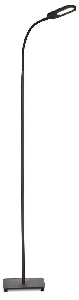 B.K. Licht Lampe sur pied LED 8W flexible et tactile pour salon ou bureau