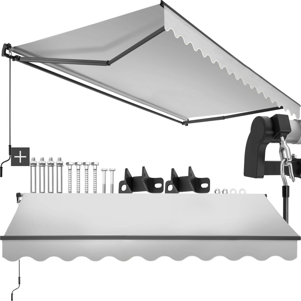 tectake® Gelenkarmmarkise Ornella verschiedene Größen inkl. Produktbild 