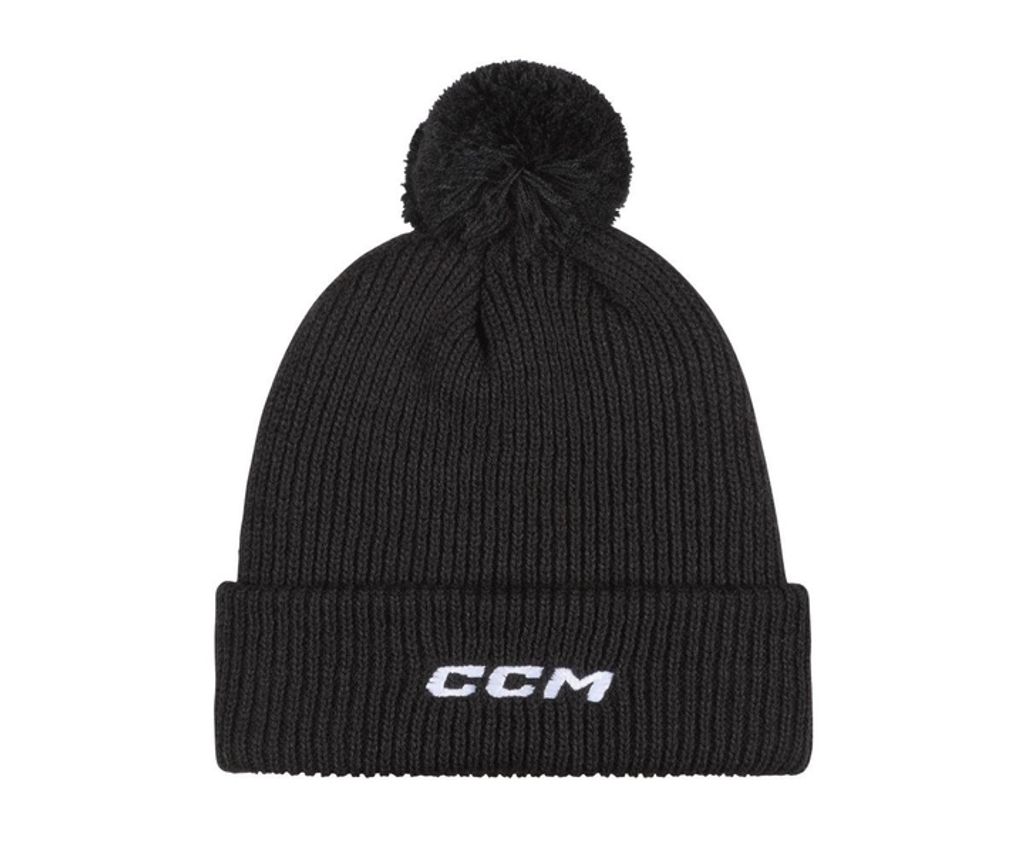 Cappello CCM Team Pom in maglia Sr, colore:nero Immagine del prodotto 