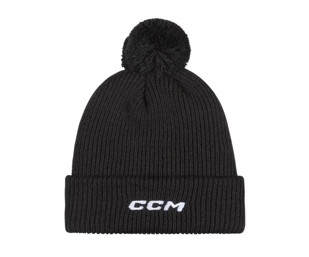 Cappello CCM Team Pom in maglia Sr, colore:nero