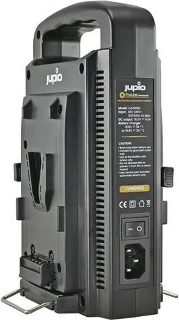 Chargeur V-Mount Portable Duo Jupio ProLine avec Sortie Alimentation DC