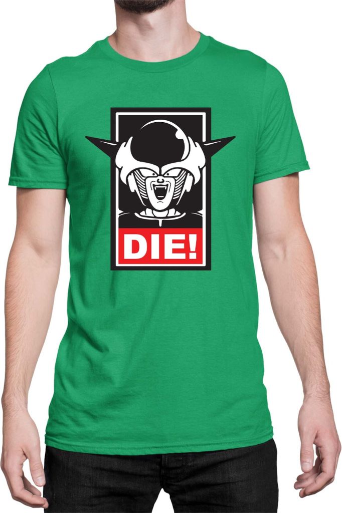 Herren T-Shirt Dragon Anime Manga Ball Z Frieza 02, Man 2XL / Grün