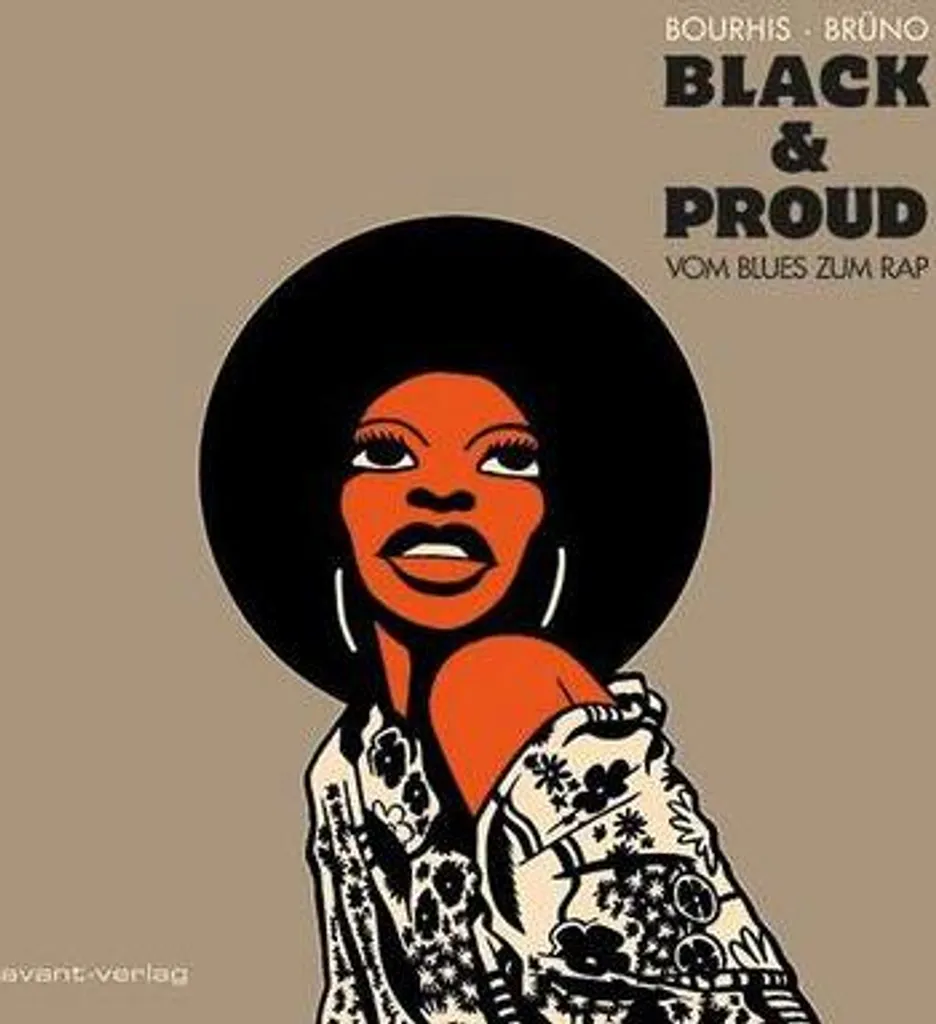 Tote bag Black & Proud en toile robuste - Sac en coton naturel sérigraphié