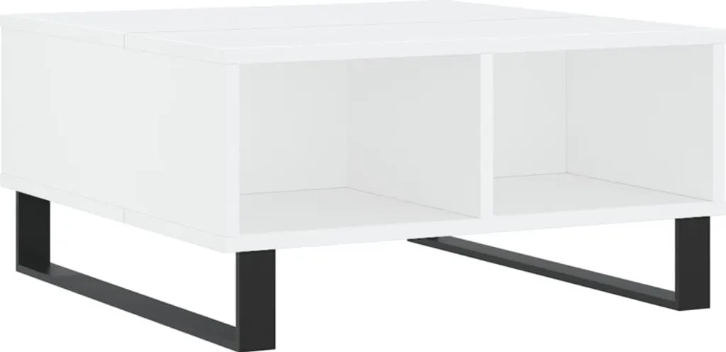Arreda con Stile: Tavolino Bianco 60x60x30 Legno Best Möbel Cloris - 2