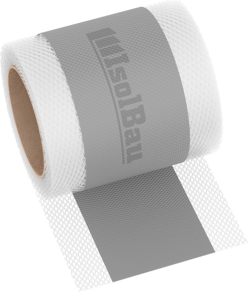 Isolbau Dichtband P2 Grau - 5 m Abdichtband Wasserdichtes Dichtungsband für Sanitär, Dusche, Bad, Fliesen, Balkon und Terrasse, Abdichtung für ...
