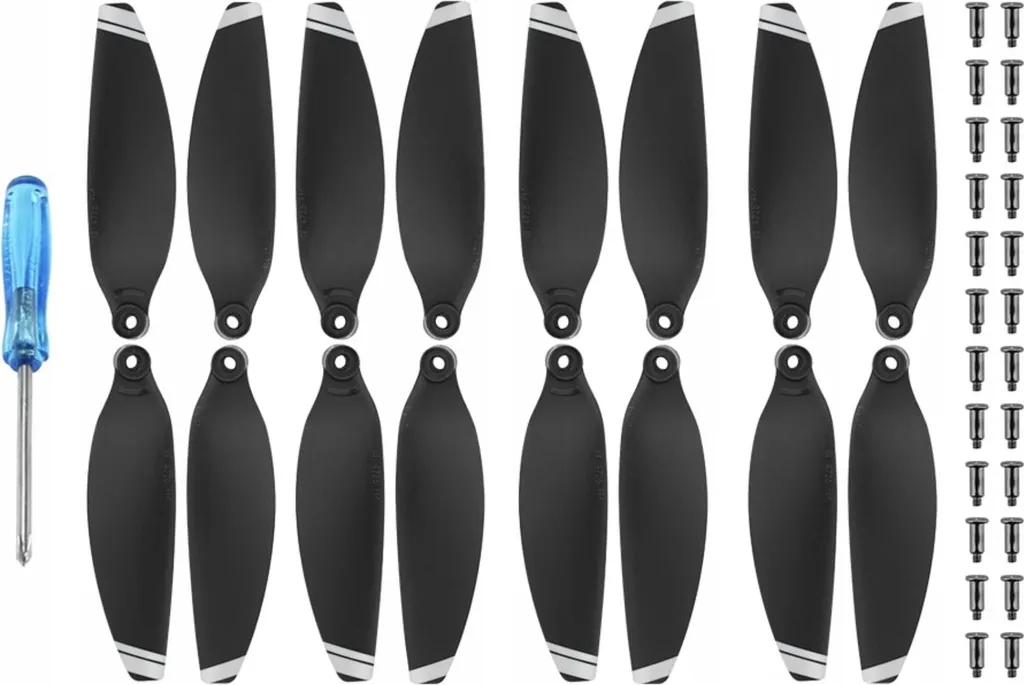 Lot de 16 Hélices de Rechange pour Drone Mavic Mini 2 Coloris Argent