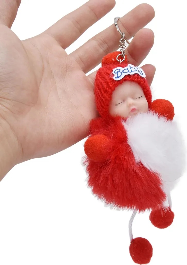 12 Portachiavi Bamboline Dormienti per Feste - Gadget Fine Compleanno - 3