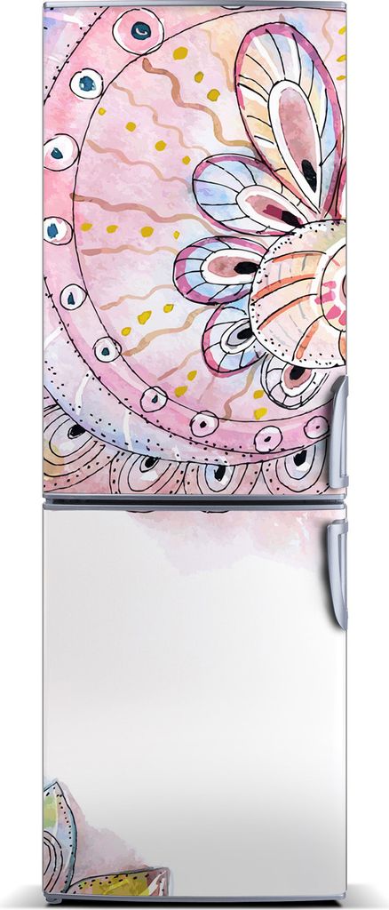 Tulup Kühlschrankdekoration - Magnetmatte - 60 cm x 180 cm - Magnet auf dem Kühlschrank - Abstraktes Muster