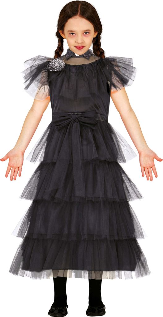 WEDNESDAY Gothic Girl Kostüm 10-12 Jahre