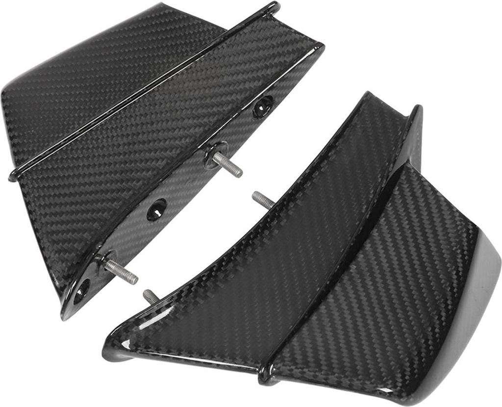 2 Stück 3K Kohlefaser Motorrad Winglets Spoiler Flügel Ersatz für Ducati Panigale V4 V4S V4R 2018-2023