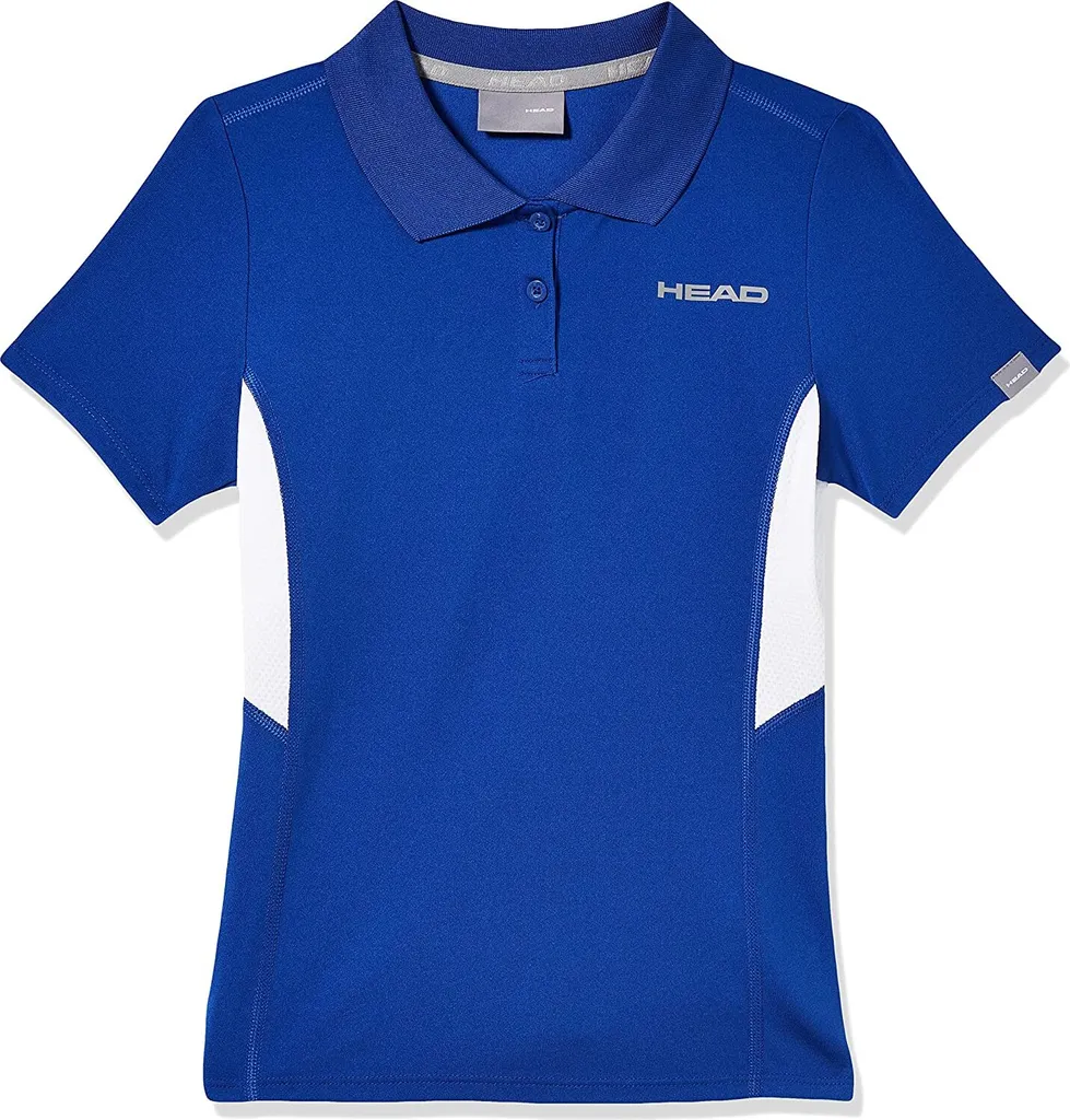 Polo Tennis Fille HEAD Club Tech - Tissu technique anti-transpiration