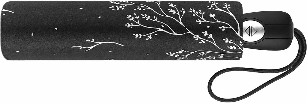 Pierre Cardin Easymatic light Provence Regenschirm Damen Taschenschirm Black