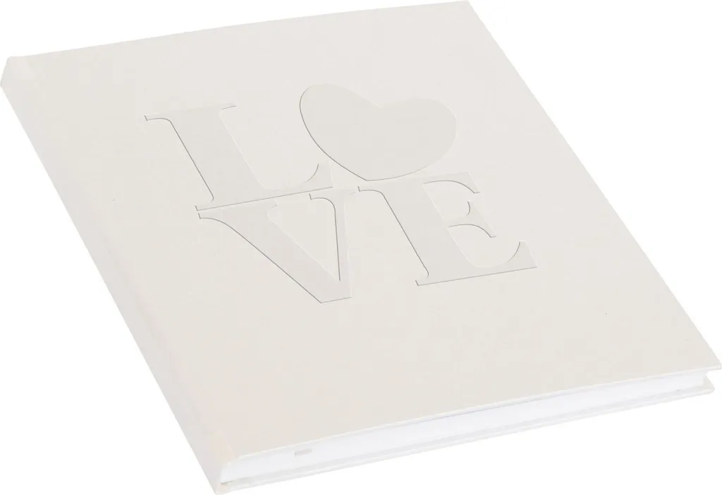 Livre d'or de mariage blanc 176 pages format carré 23x25 cm chic - 2