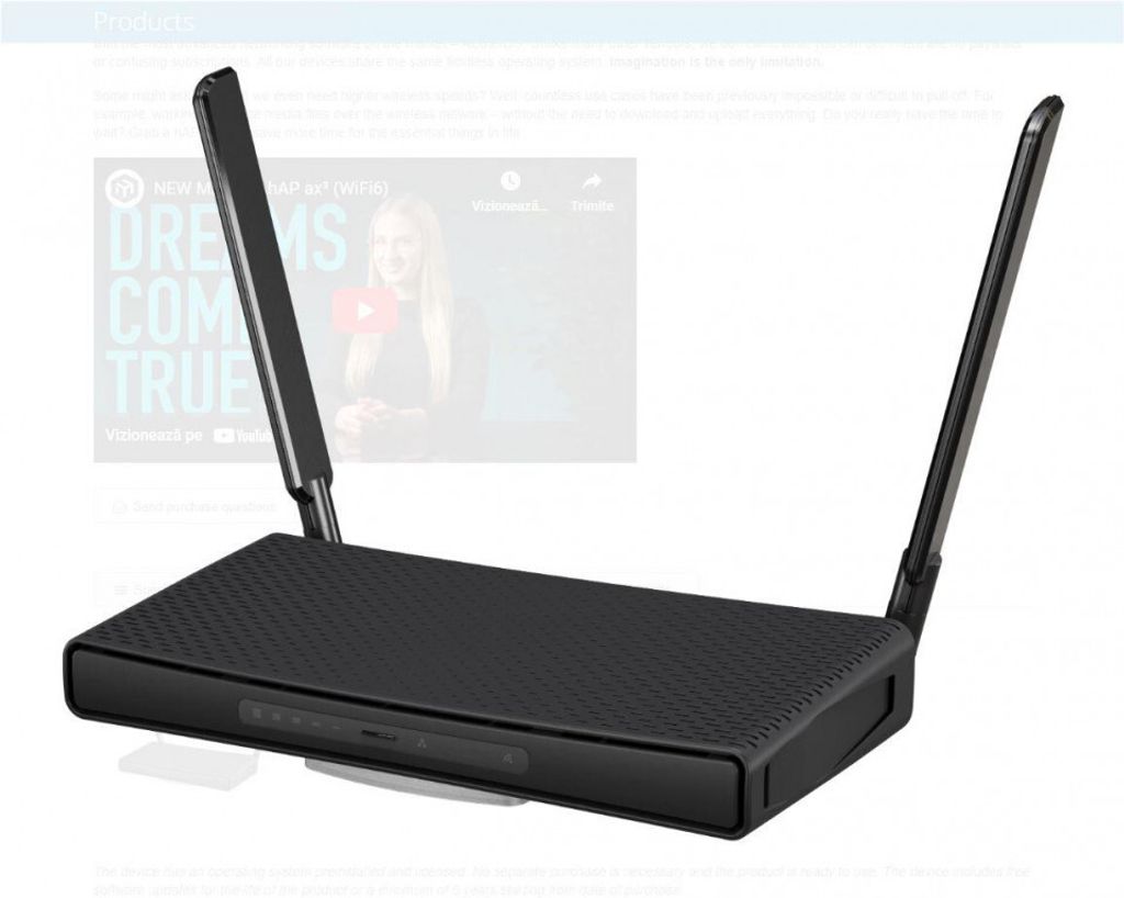 Mikrotik Hap Ax3 Bezprzewodowy Router Gb Zdjęcie produktu 