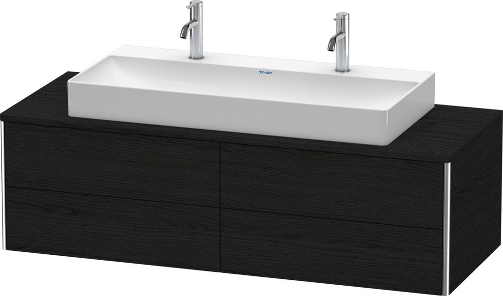 Duravit XSquare Konsolenwaschtischunterbau wandhängend, 4 Schubkästen, 1400x400x548mm, XS4915M1616