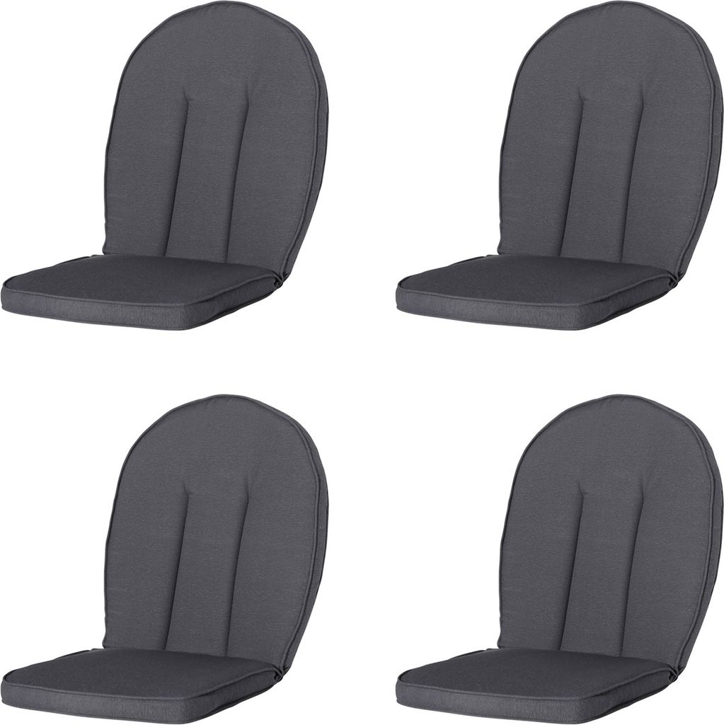 Madison - Gartenauflage Kettler Comfort/Prince Panama grau - Ca. 105x52 cm - 4er-Set