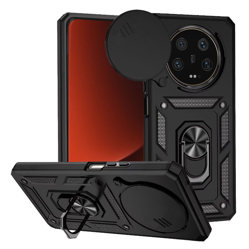 Hybrid armor Camshield Hülle für Xiaomi 13 Ultra - Schwarz Image du produit 