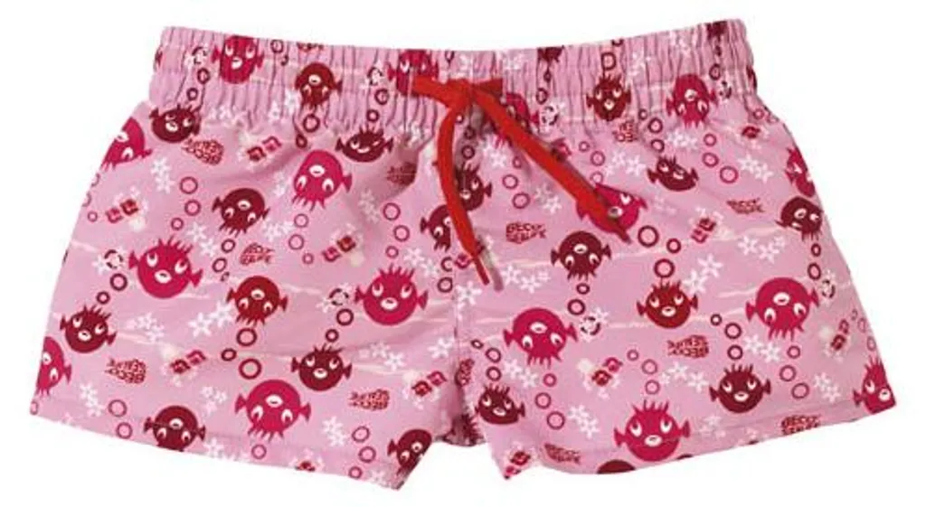 Short de Bain Rose Beco Sealife pour la Plage et les Cours de Natation