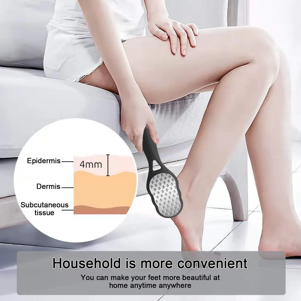 Lime à pieds robuste en acier inoxydable avec manche ergonomique