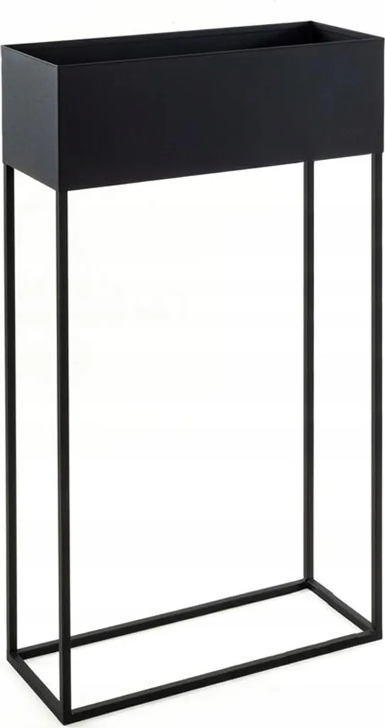 Support Plantes Haut FLOWER SET LOFT BLACK - Métal Stable (Lot de 2)