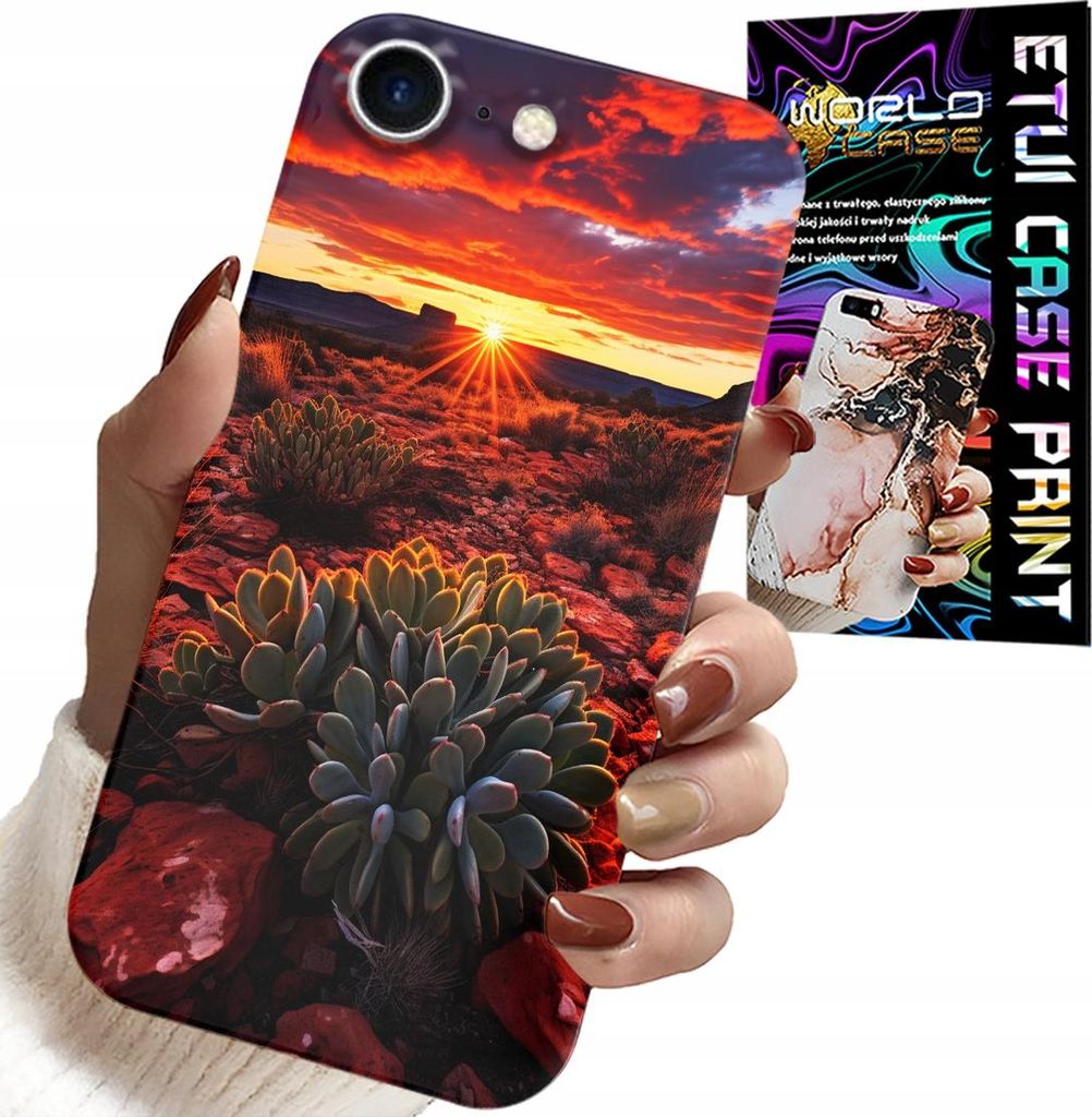 Etui Für Iphone Se / Se2 - Mexikanische Wüste Ansichten Etui + Glas