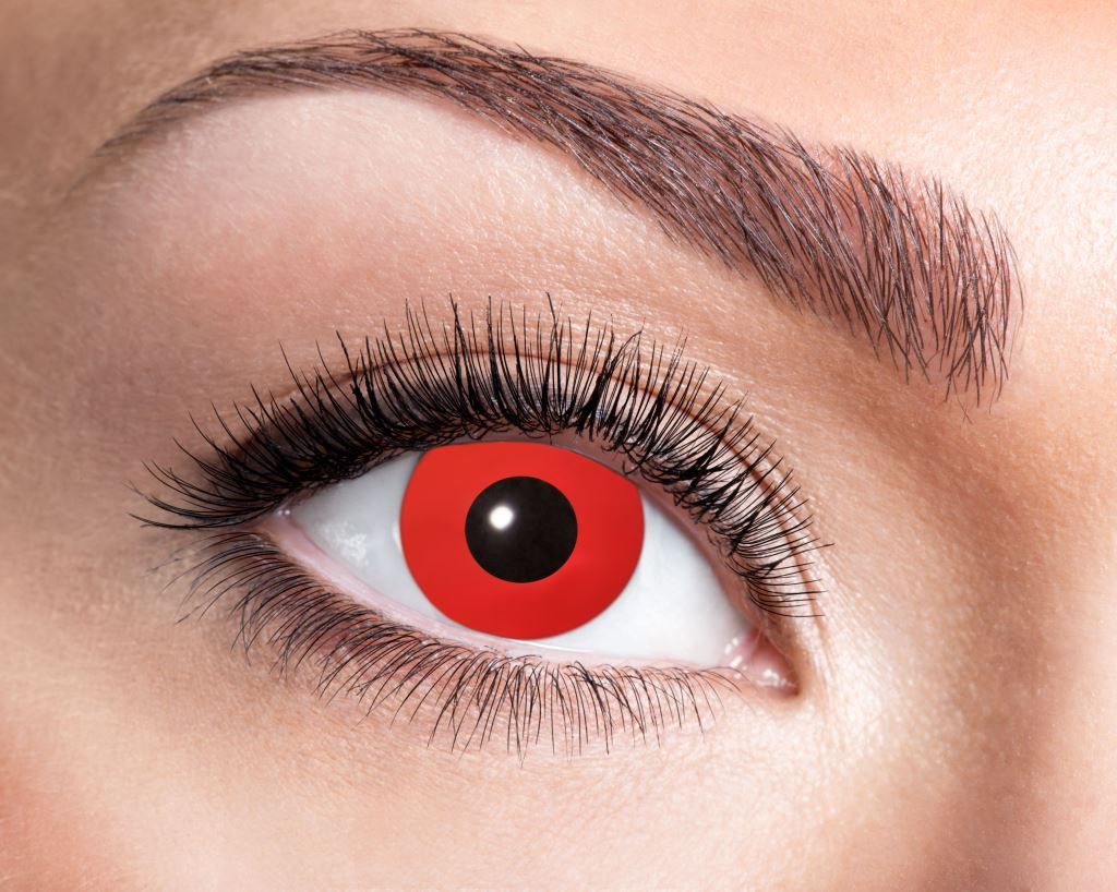 Lenti a contatto - rosse - Halloween Immagine del prodotto 