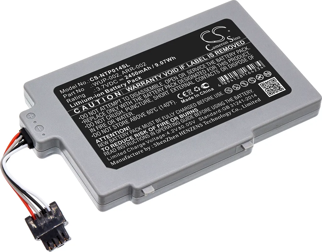 Batteria TECHTEK per Nintendo Wii U GamePad 8G Sostituisce WUP-002 ARR-002