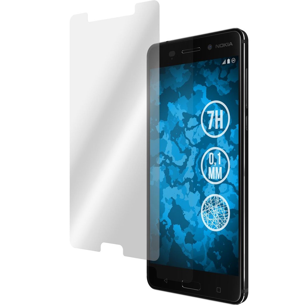 8er-Pack PhoneNatic Displayschutzfolien Fiber-Glas klar kompatibel mit Nokia 6