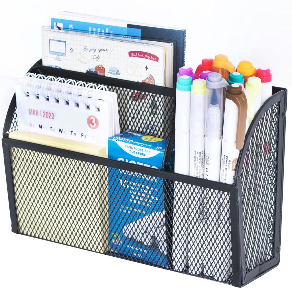 Magnetischer Stifthalter mit 3 Fächern für Whiteboard und Kühlschrank