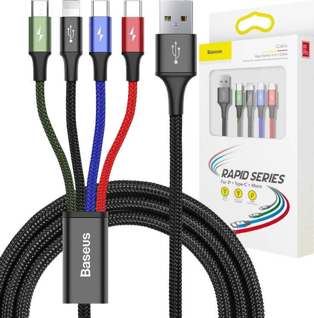 Baseus cavo dati di ricarica rapida da USB-C a Lightning da 2 m e 20W