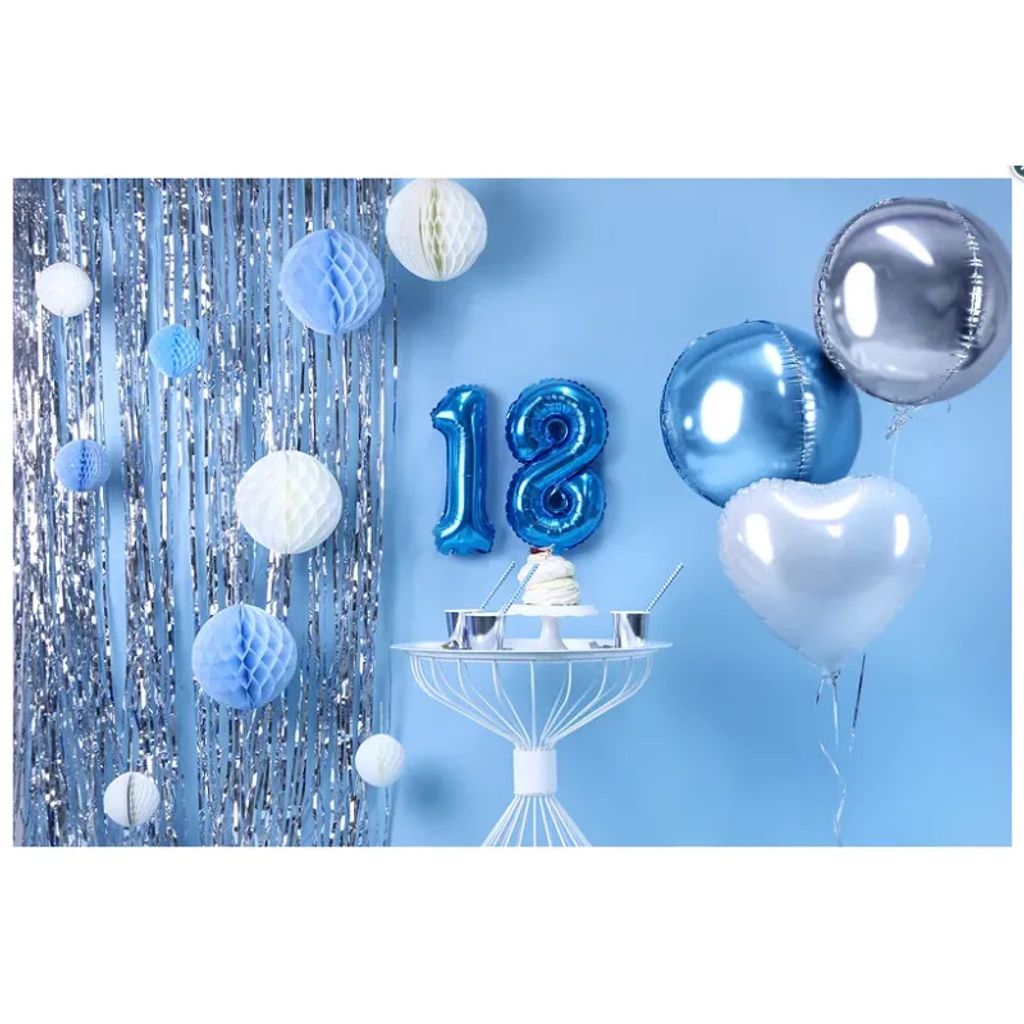 Party záves 90x250 cm, strieborný Party Deco Obrázok produktu 