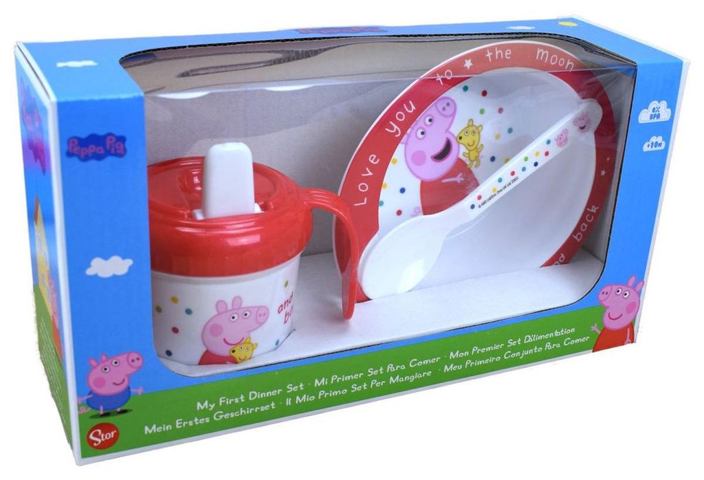 Peppa Wutz Mein erstes Geschirrset 3tlg. Set Becher Produktbild 