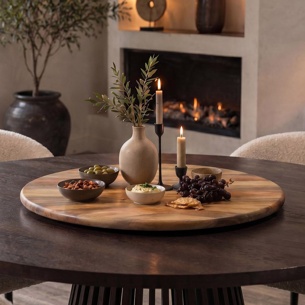 riess-ambiente Drehteller SERVANT 50cm natur massives Produktbild 