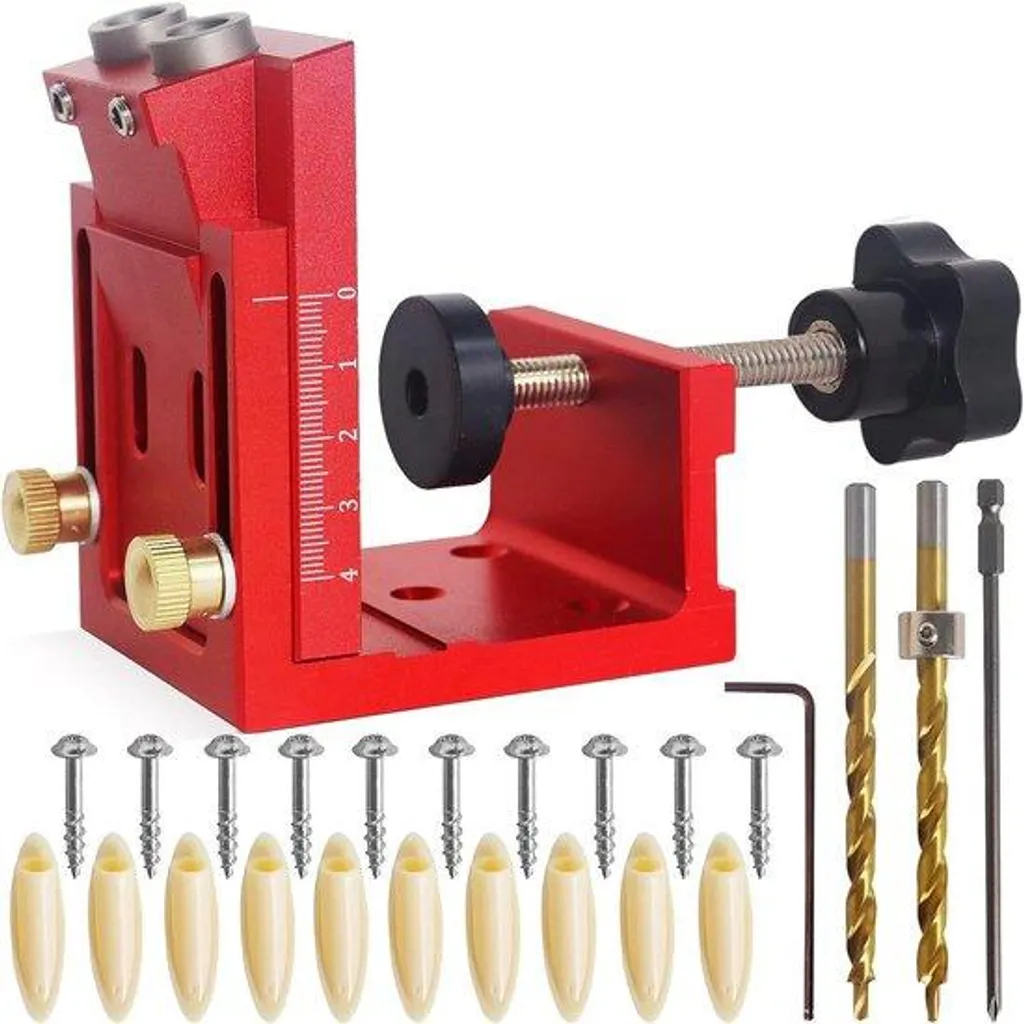 Guide-rail de perçage de trous en biais pour assemblage bois invisible