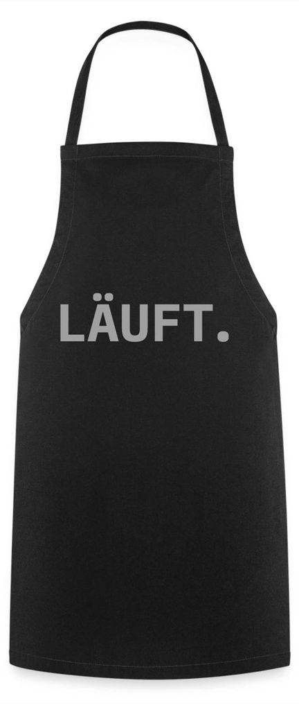 Spreadshirt Stromberg Läuft Kochschürze, One size, Schwarz