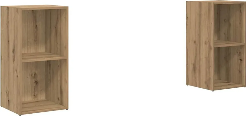 Mobili TV Rovere Artisan 2 Pezzi 72cm | Design Moderno e Funzionale