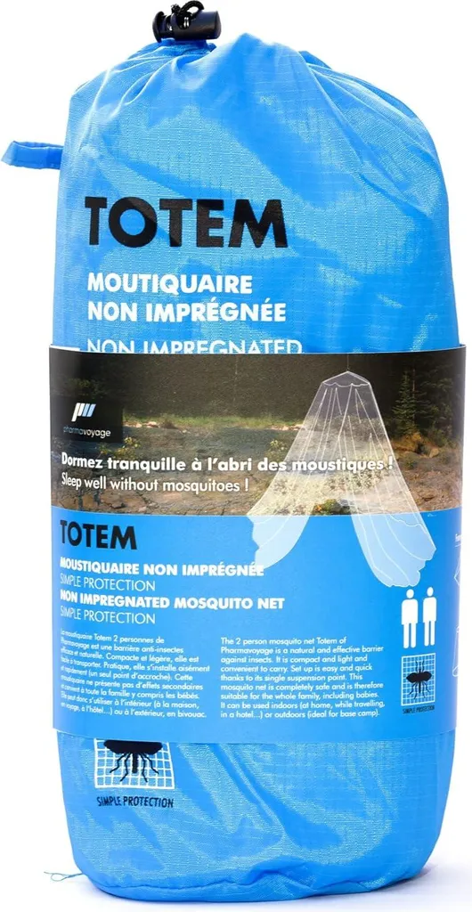 Moustiquaire de Lit 2 Personnes Totem Pharmavoyage Voile de Voyage