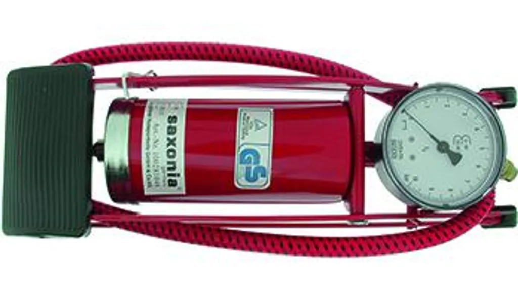 Pompe à pied universelle avec manomètre pour pneus de vélo et ballons - 5L