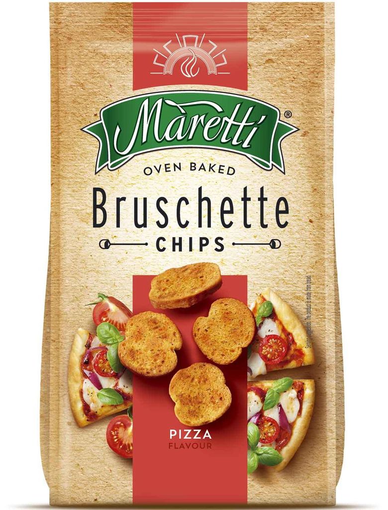 Maretti Bruschette Chips oven baked Pizza au goût de pizza Image du produit 