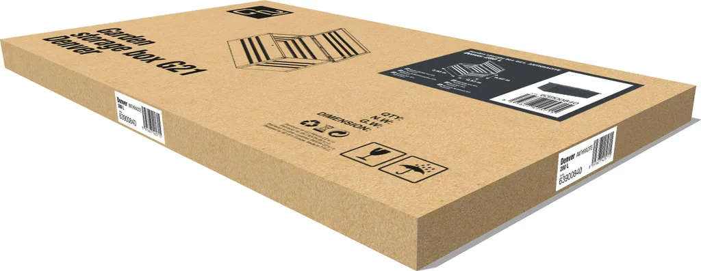 Bac à fleurs G21 Denver 280 L en métal gris anthracite grand format - 5