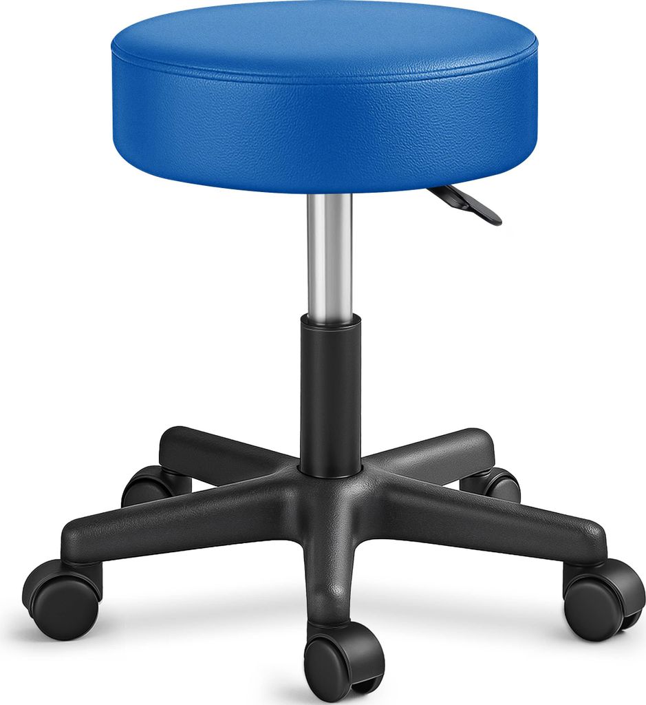 TRESKO® Sgabello rotante con schienale 150 kg Blu | Immagine del prodotto 