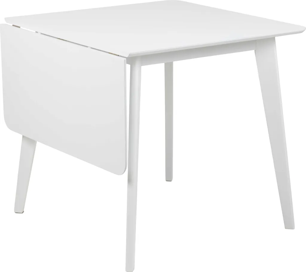 Table de cuisine Roxby blanche : gagnez de la place avec son rangement