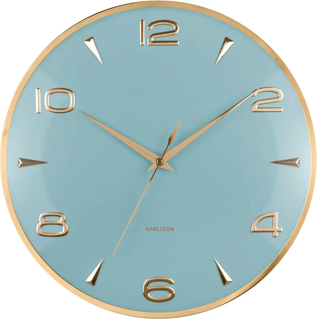Horloge murale sans bruit tic-tac - Finissez-en avec le bruit en design bleu